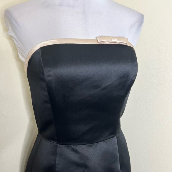 Bill Levkoff Strapless Gown 8 Formal A-Line Prom Bridesmaid Evening Event Maxi - Picture 4 of 10